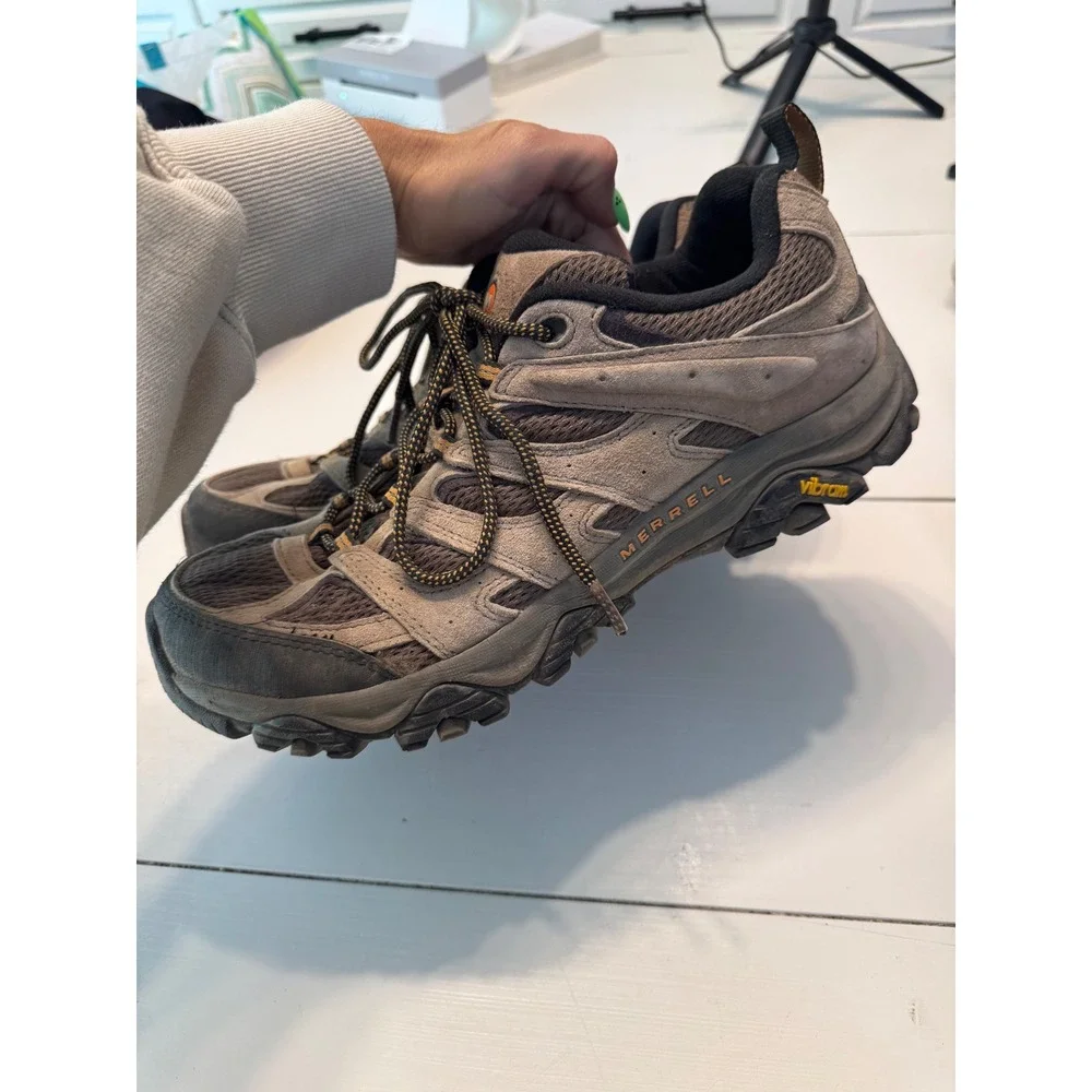 Merrell Moab 3 Hiking Shoes Mens 11 Wide Walnut Suede Vibram J035893W